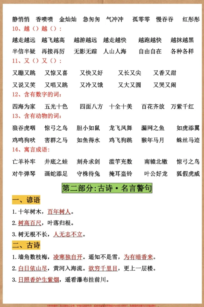 《二年级上册语文期末重点复习。#二年级上册语文#知识点总结#必考考点#期末复习#二年级语文上册知识归纳》第3页预览