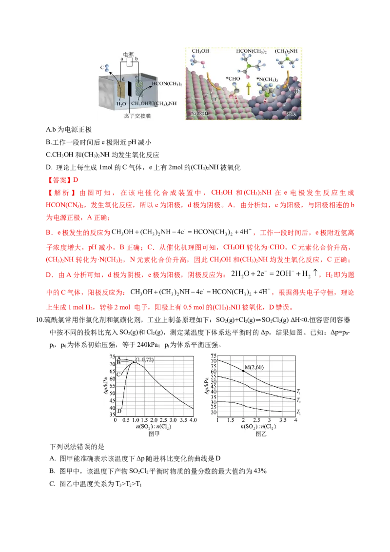 《化学一模提分卷（山东专用）（全解全析）_高考一二三轮复习_化学_2026年-化学高考专项复习_2026年高考第一二三次模拟考试化学-G181_高考化学第一次模拟卷23套_2026版》第5页预览