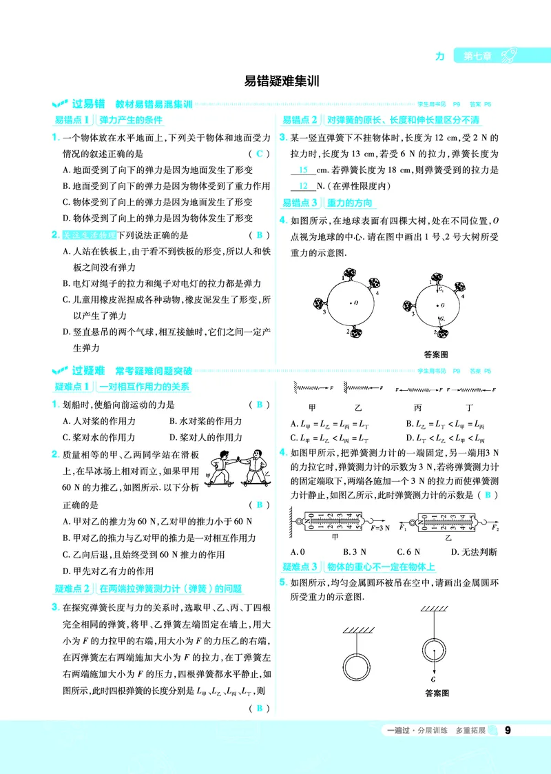 《一遍过八下物理人教教用_初高中资料库_初中资料库（转存避免链接过期失效）_初中物理》第9页预览