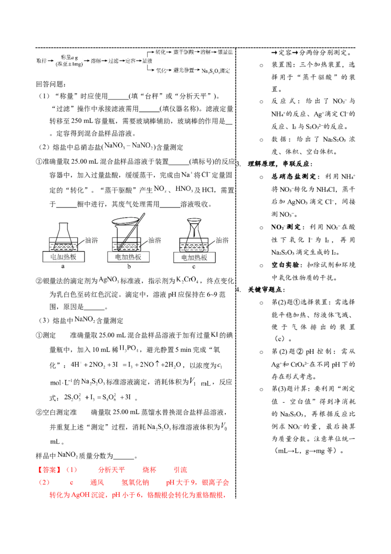 《5-1物质含量测定实验（教师版）_高考一二三轮复习_化学_2026年-化学高考专项复习_22026年高考化学培优微突破讲义（全国通用）》第4页预览