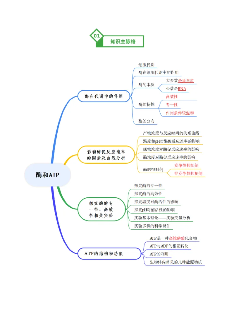 《第08讲酶和ATP（知识清单）（全国通用）（教师版）_高考一二三轮复习_生物_2026年高考生物一轮_2026年高考生物一轮复习讲义+练习+课件（新教材新高考）-G55_2026版》第2页预览