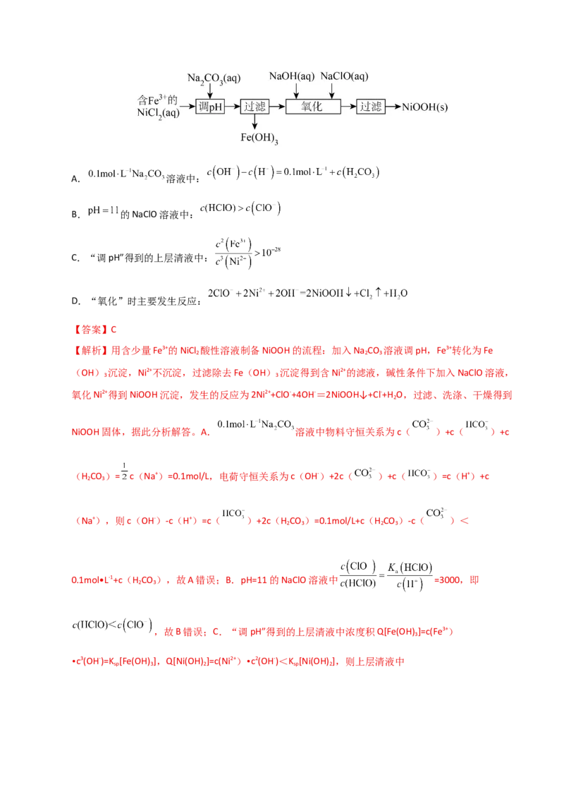 《化学一模提分卷03（江苏专用）（全解全析）_高考一二三轮复习_化学_2026年-化学高考专项复习_2026年高考第一二三次模拟考试化学-G181_高考化学第一次模拟卷23套_2026版》第8页预览