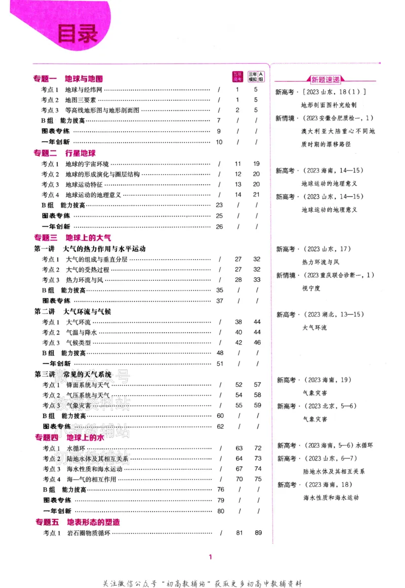 《2024版53B版新高考地理训练册_2024B版学生用书》第2页预览