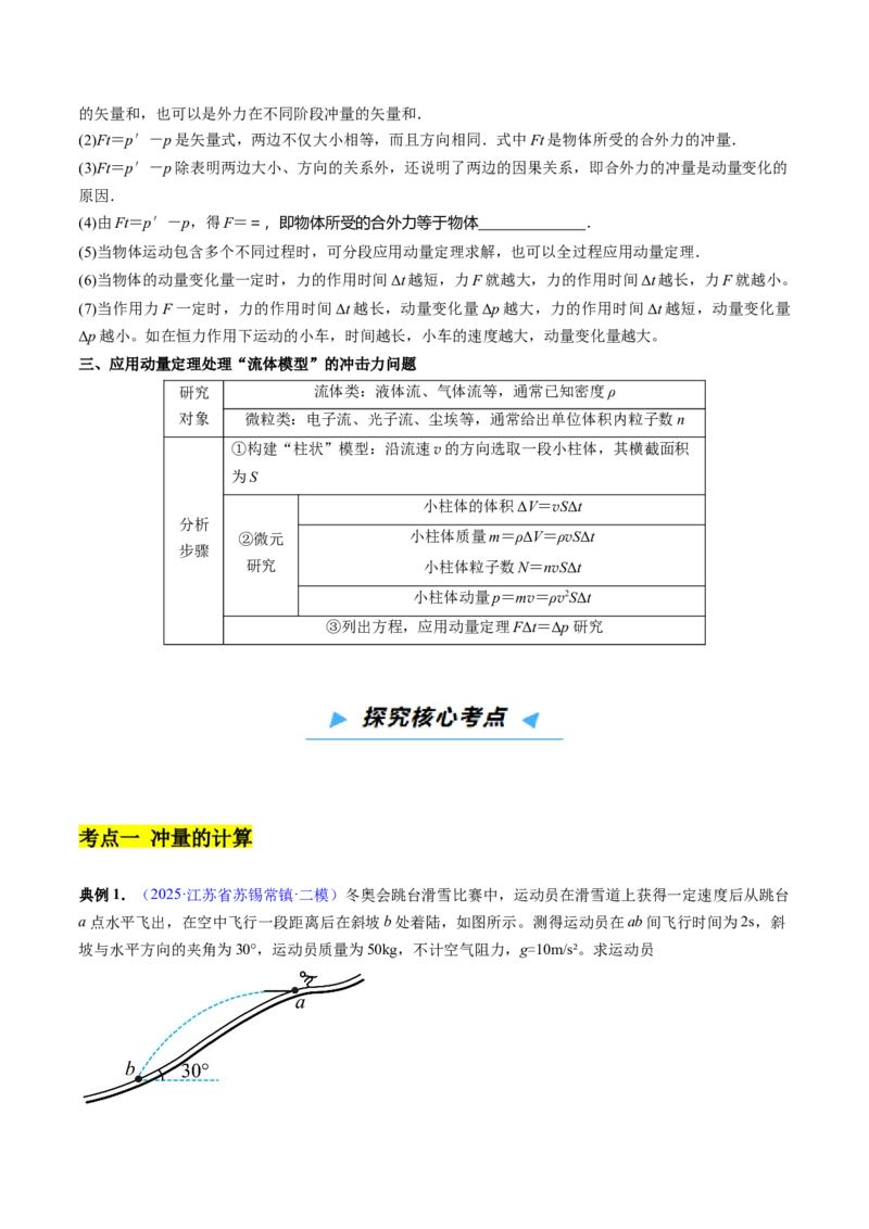《第23讲动量、冲量、动量定理及其应用（高效培优讲义）（学生版）_高考一二三轮复习_物理_2026年_2026年高考物理一轮复习考点精讲精练（新高考通用）-G58(1)_2026版》第4页预览