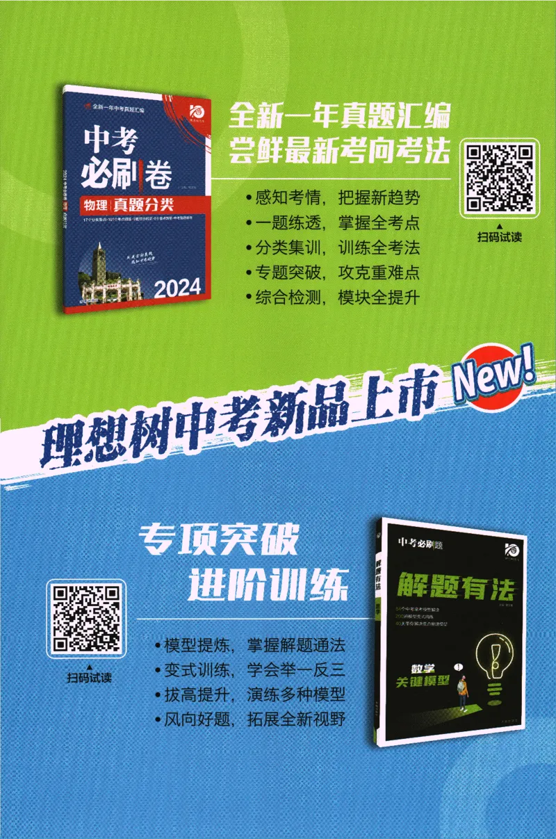 《2024版《初中必刷题》英语9下（RJ）-参考答案_初中全科知识点总结和试卷_赠送习题试卷_初中3年学习辅助资料_2、2025初中必刷题合集_初中必刷题23+24+25上册_24初中必刷题上册+下册全》第2页预览