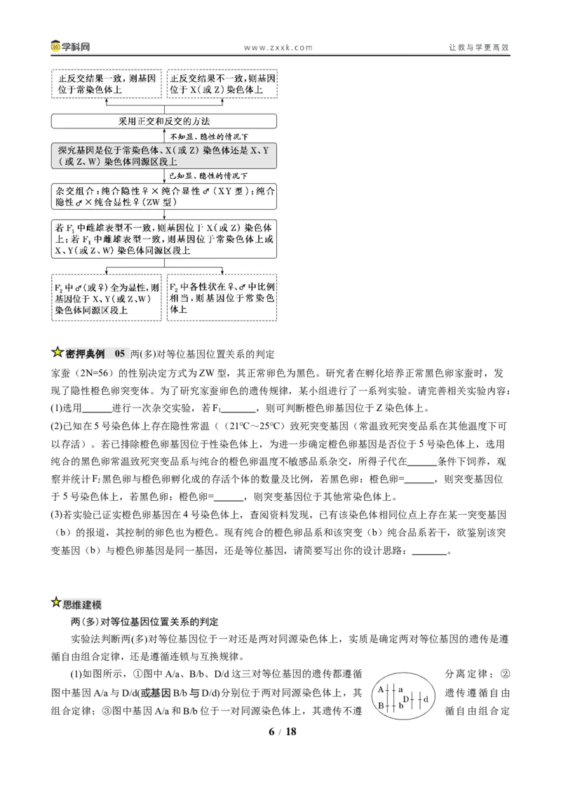 《压轴题02遗传与变异（原卷版）_高考一二三轮复习_生物_生物三轮冲刺_压轴题2025年高考生物压轴题攻略》第6页预览