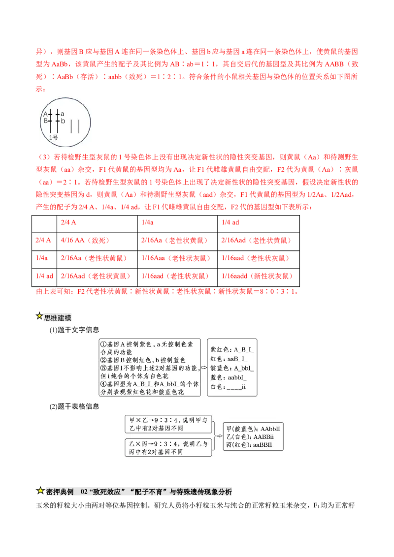 《压轴题02遗传与变异（解析版）_高考一二三轮复习_生物_生物三轮冲刺_压轴题2025年高考生物压轴题攻略》第3页预览