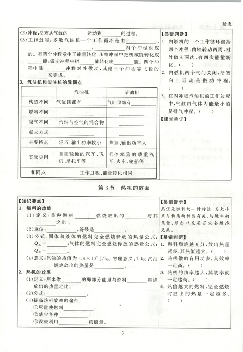 《知识手册_2026秋初中教辅合集_2027《立体学习法•四清导航》9上物理（人教）》第8页预览
