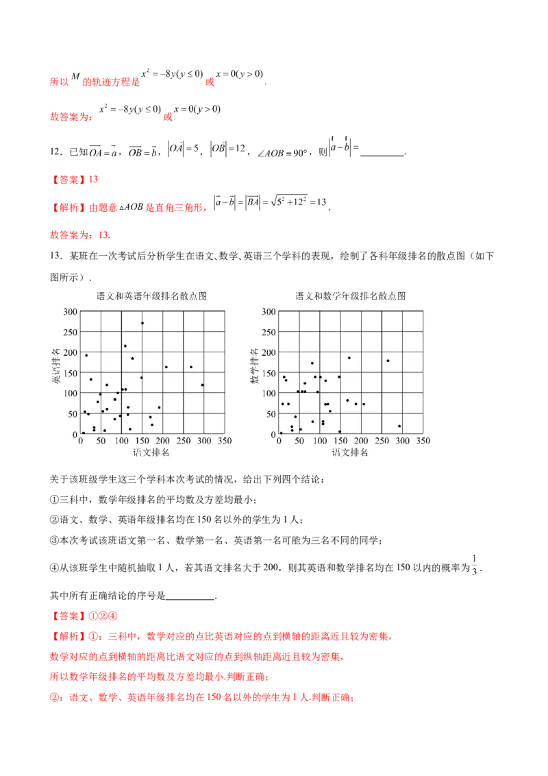 《2024年高考数学二轮复习测试卷（北京专用）（解析版）_数学_二轮复习_2024年_2024年高考数学二轮复习讲练测（新教材新高考）_二轮复习测试卷》第9页预览
