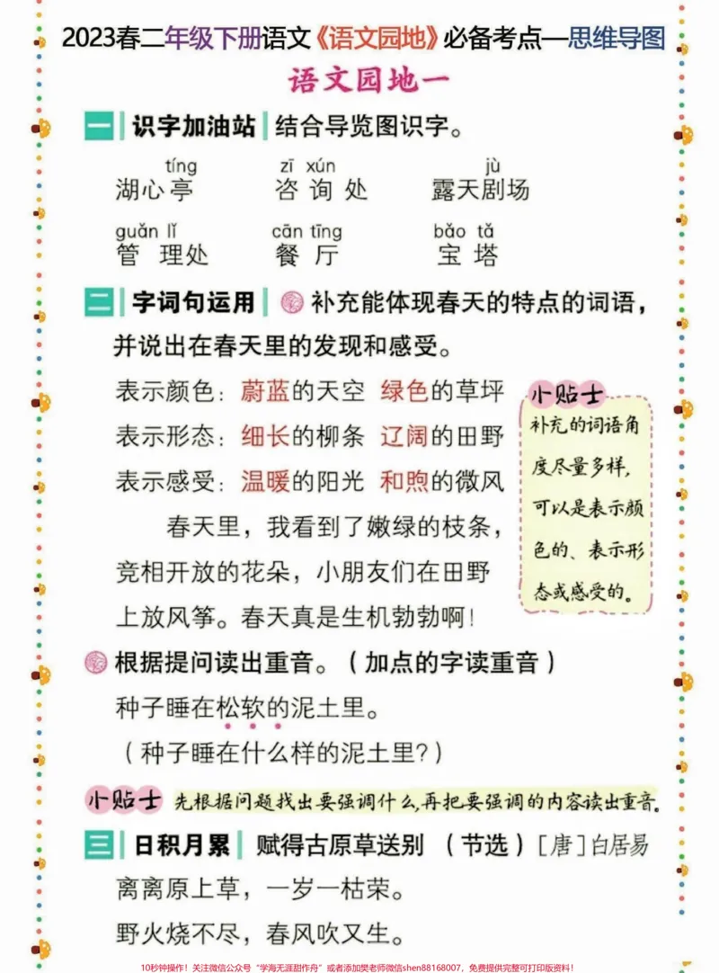 《二年级语文下册必备考点思维导图。二年级语文下册语文园地必备考点思维导图#语文园地#必备知识#二年级#二年级语文下册#知识分享_最新小学1-9年级各科+幼升小+综合类学习资源汇总包》第2页预览