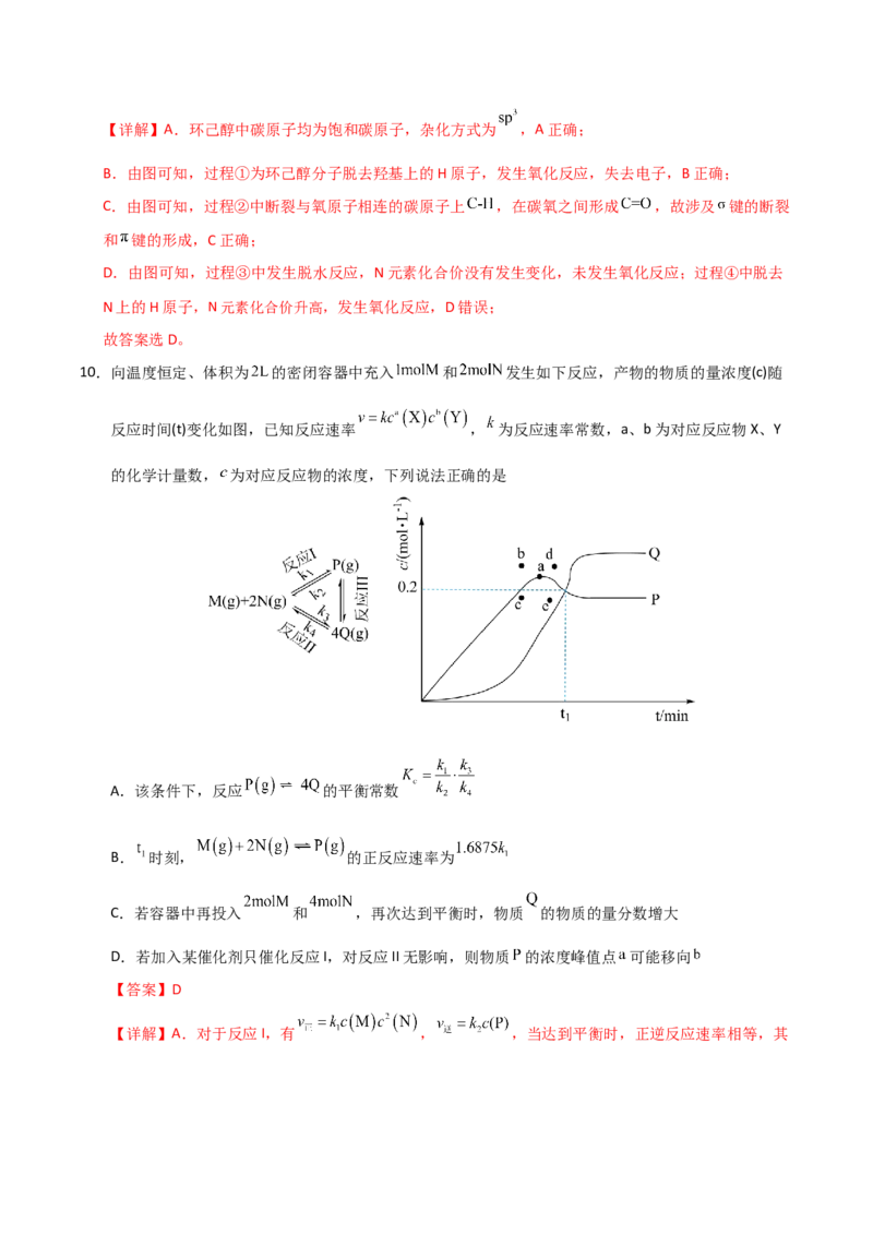 《化学二模模拟卷（山东专用）（全解全析）_高考一二三轮复习_化学_2026年-化学高考专项复习_2026年高考第一二三次模拟考试化学-G181_高考化学第二次模拟卷26套_2026版》第7页预览