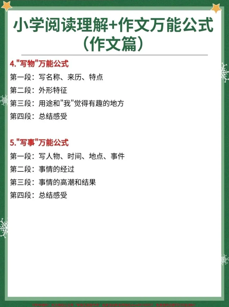 《写作和阅读的万能模板#小学语文_最新小学1-9年级各科+幼升小+综合类学习资源汇总包_价值20万元!最新小学1-9年级各科+幼升小+综合类学习资源汇总包》第2页预览