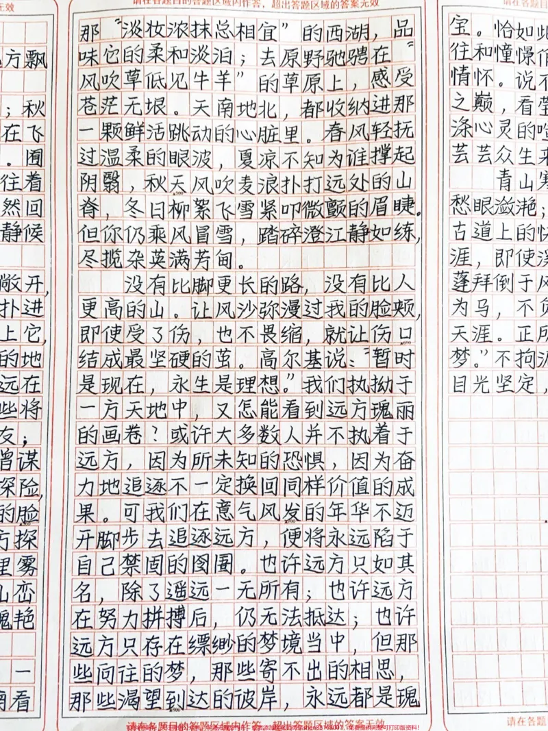 《这篇作文好绝《远方尚有荣光》远方有海,有山与林,远方飘荡着你赤诚的梦想#作文#图文伙伴计划#图文扶持计划入口_最新小学1-9年级各科+幼升小+综合类学习资源汇总包》第2页预览