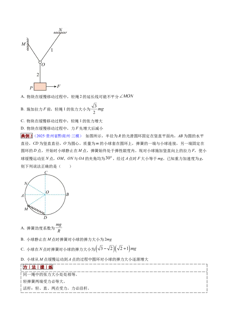 《专题01力与物体的平衡（培优讲义）（全国通用）（学生版）_高考一二三轮复习_物理_2026年-物理高考二轮复习_2026年高考物理二轮复习高效培优讲义（全国通用）-G447(1)_2026版》第6页预览