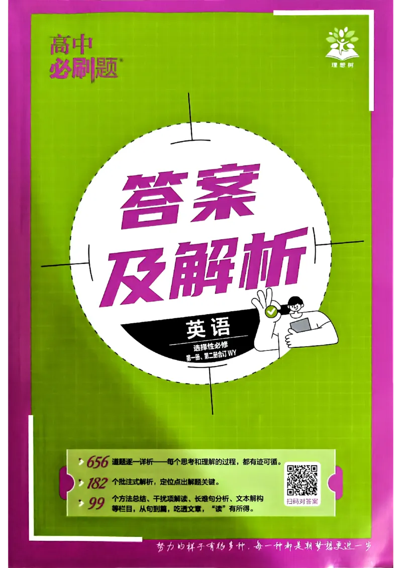 《英语外研答案快对_2027高中必刷题_必刷题2027_2027外研版选修1-2合订必刷题（英语）》第1页预览