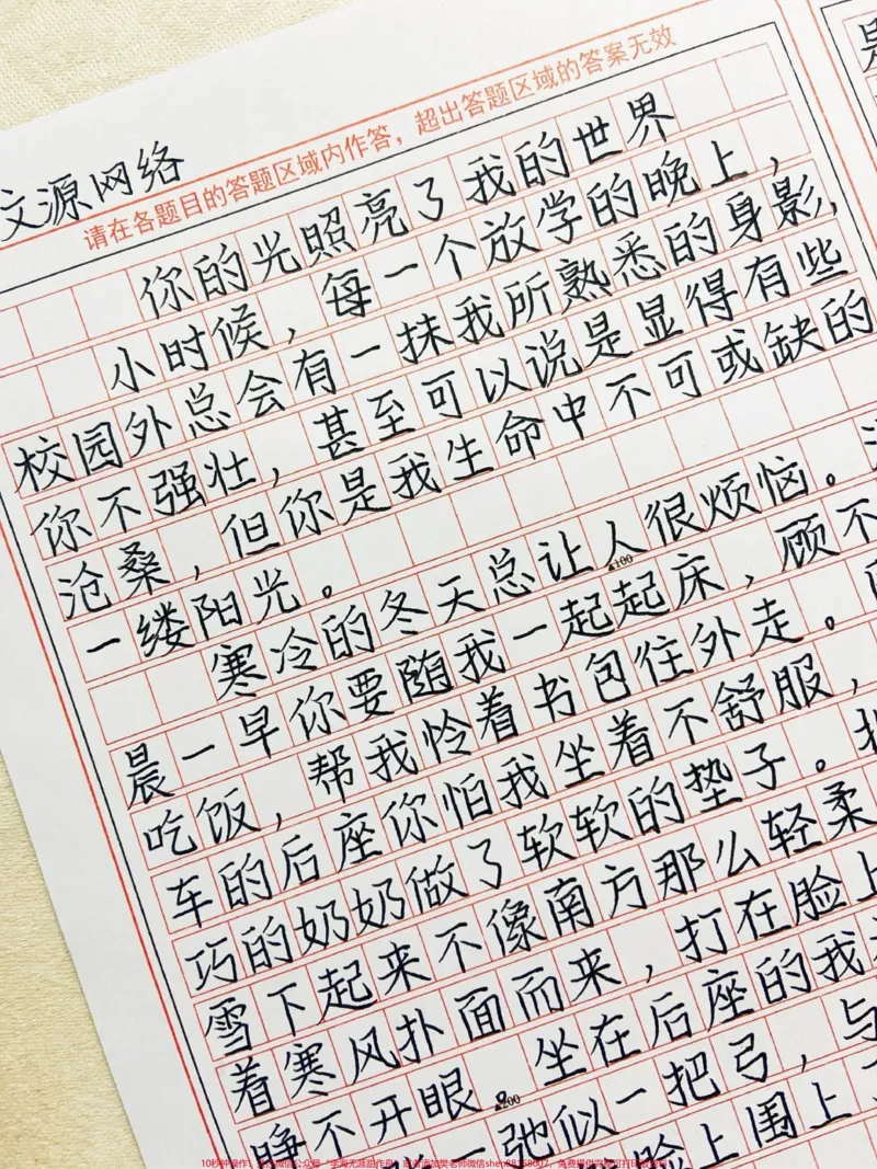 《优秀作文《你的光照亮了我的世界》#作文#图文伙伴计划#qunju888.com图文来了#高中#我在qunju888.com涨知识_最新小学1-9年级各科+幼升小+综合类学习资源汇总包》第1页预览