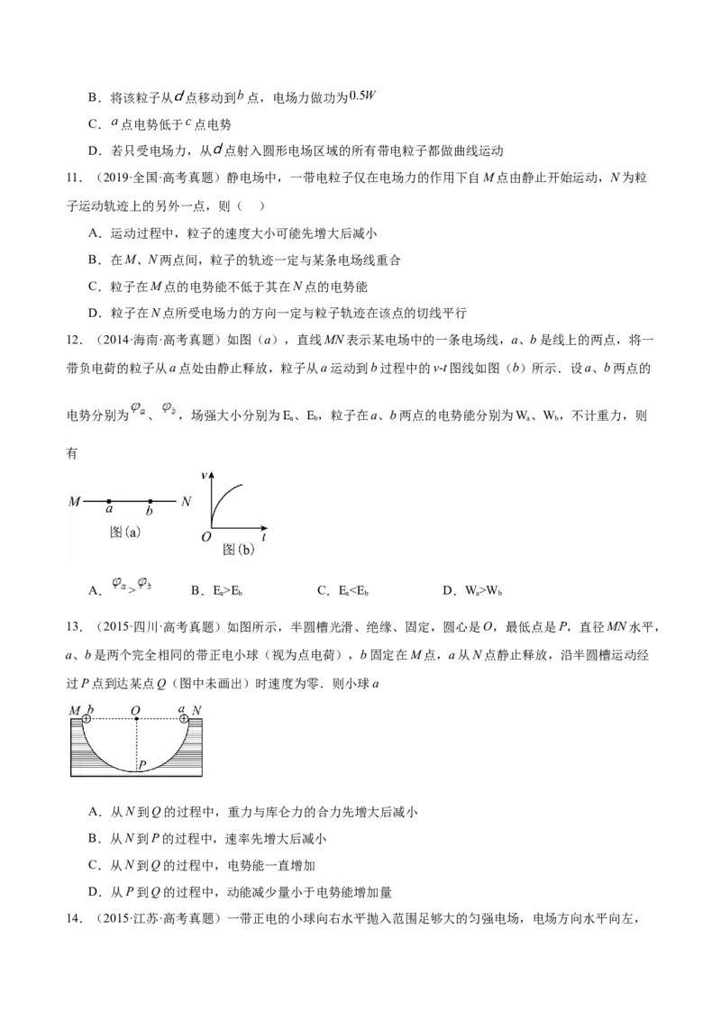 《专题39带电粒子在电场运动（一）（原卷版）-十年（2014-2023）高考物理真题分项汇编（全国通用）_初高中资料库_高中资料库（转存避免链接过期失效）_高中物理》第5页预览