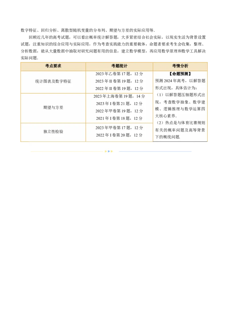 《专题21概率与统计的综合运用（13大核心考点）（讲义）（原卷版）_初高中资料库_高中资料库（转存避免链接过期失效）_高中数学》第2页预览