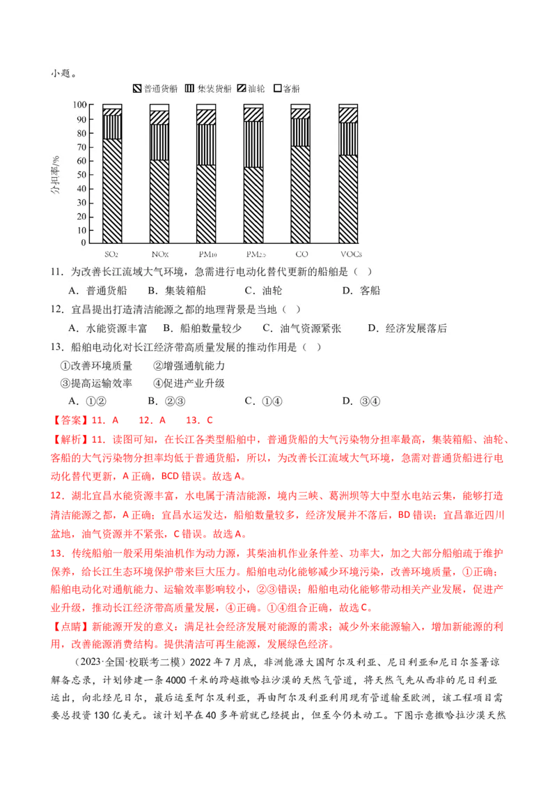《专题11区域联系与区域发展（练习）（解析版）(1)_初高中资料库_高中资料库（转存避免链接过期失效）_高中地理》第5页预览