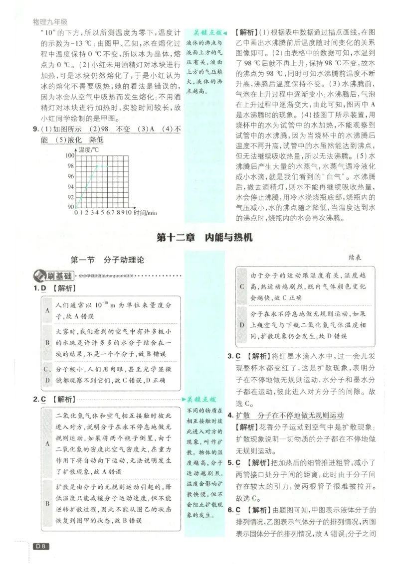 《答案_2026秋初中教辅合集_2026秋必刷题_2026秋《初中必刷题》9上_2026秋《初中必刷题》9上物理(鲁教)》第10页预览