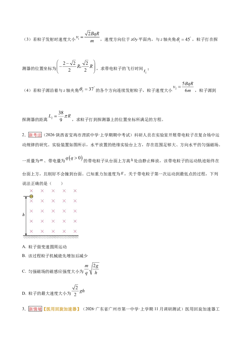 《专题09带电粒子在磁场及复合场中的运动（培优专练）（全国通用）（学生版）_高考一二三轮复习_物理_2026年-物理高考二轮复习_2026年高考物理二轮复习高效培优讲义（全国通用）-G447(1)》第2页预览