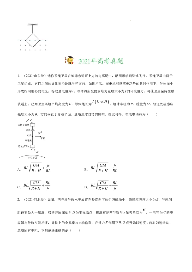 《专题11电磁感应-三年（2020-2022）高考物理真题分项汇编（全国通用）（原卷版）_初高中资料库_高中资料库（转存避免链接过期失效）_高中物理》第8页预览