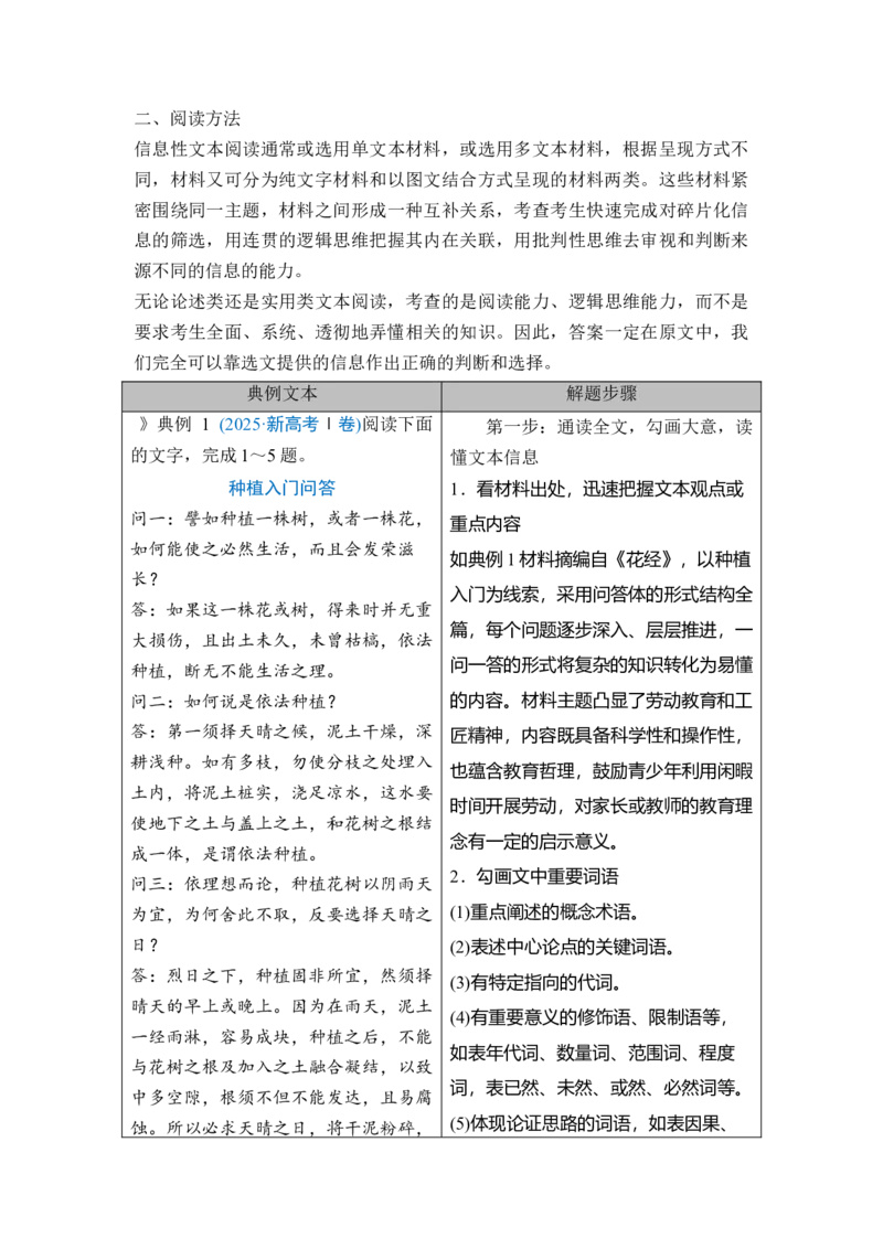 《专题一整体阅读指导（学生版）_高考一二三轮复习_语文_2027年一轮语文更新啦_72027届高考语文一轮复习讲义+专题突破（新高考通用）》第4页预览
