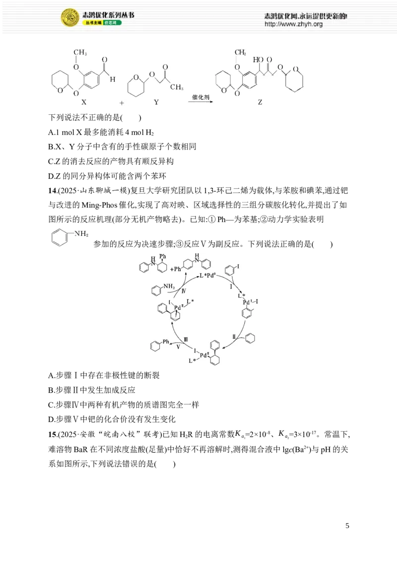 《选择题标准练4_2026版高中《二三轮复习+冲刺复习》_高考二轮2026年高考总复习《优化设计二轮复习》优化设计二轮用书+课后习题+PPPT课件---全科九科完整版(纯净word版+PPT版)_课后习题》第5页预览