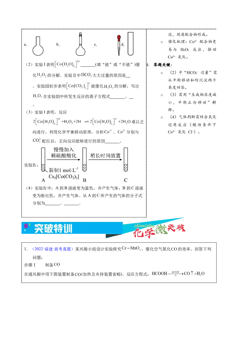 《6-2实验过程调控探究实验（学生版）_高考一二三轮复习_化学_2026年-化学高考专项复习_22026年高考化学培优微突破讲义（全国通用）》第4页预览