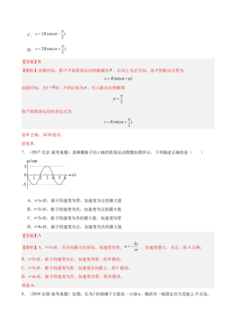 《专题32机械振动（解析版）-十年（2014-2023）高考物理真题分项汇编（全国通用）_初高中资料库_高中资料库（转存避免链接过期失效）_高中物理》第5页预览
