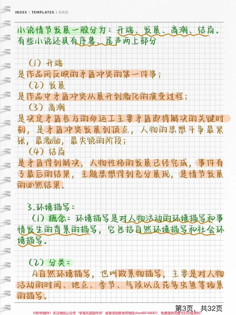 《语文小说阅读理解基础知识，刷到了努力背熟#语文#知识点总结#每天学习一点点_最新小学1-9年级各科+幼升小+综合类学习资源汇总包_初中一线老师整理版资源（全网独家）》第3页预览