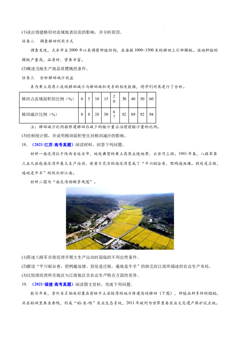 《专题10农业-三年（2020-2022）高考地理真题分项汇编（全国通用）（原卷版）_初高中资料库_高中资料库（转存避免链接过期失效）_高中地理》第10页预览