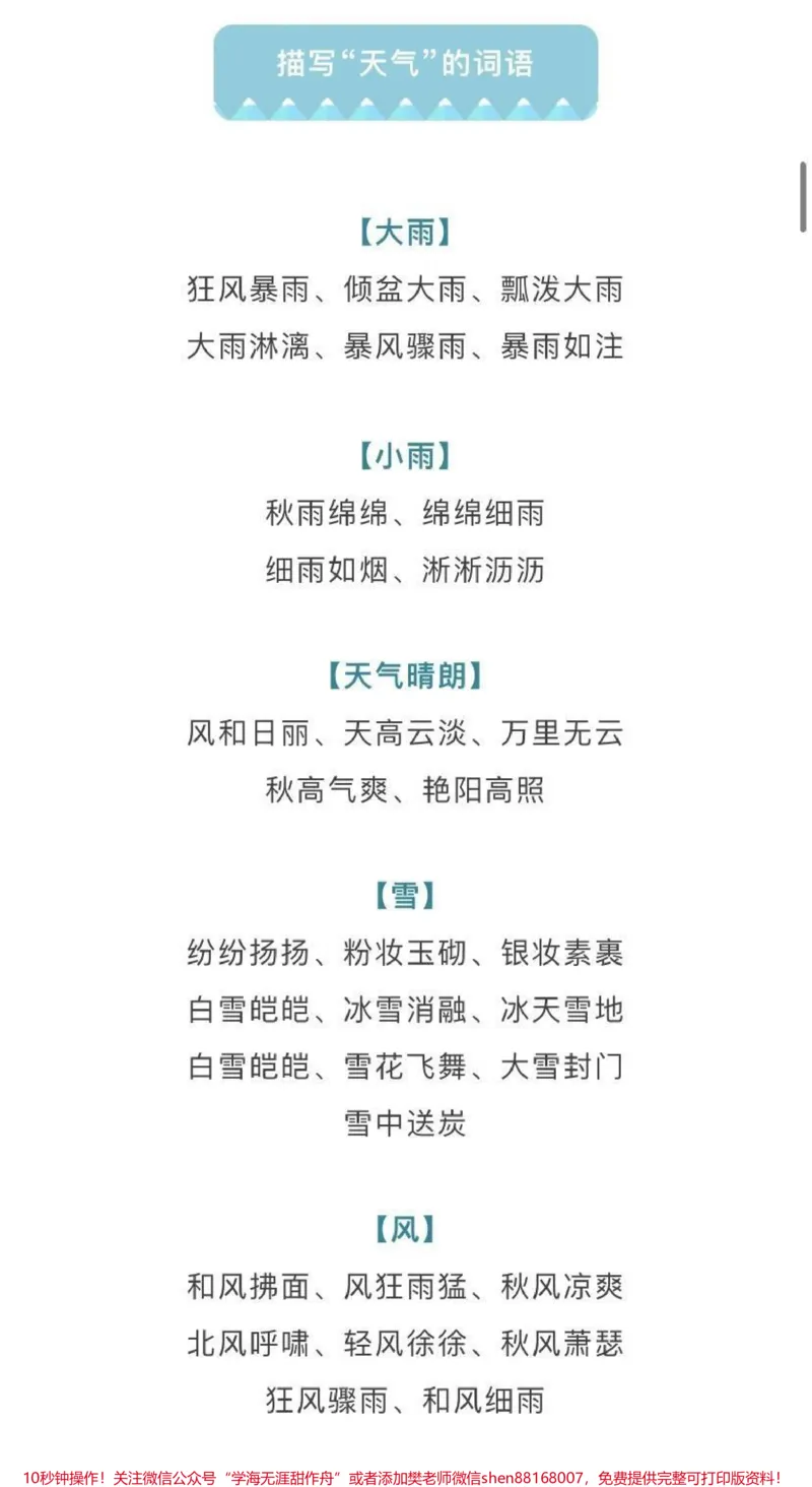 《小学生汉语基础知识，常用词语、成语分类汇总_最新小学1-9年级各科+幼升小+综合类学习资源汇总包_价值20万元！最新小学1-9年级各科+幼升小+综合类学习资源汇总包》第3页预览