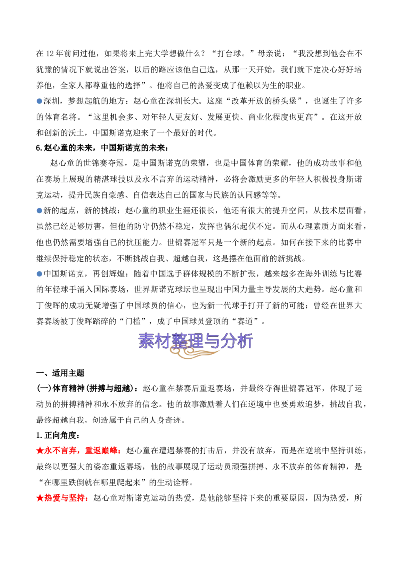 《27.赵心童：从禁赛到世锦赛冠军，一个“迷途天才”的自我救赎-（全国通用）_语文_专项复习_2025年_2025年高考语文热点新闻写作素材积累与真题训练（全国通用）》第3页预览