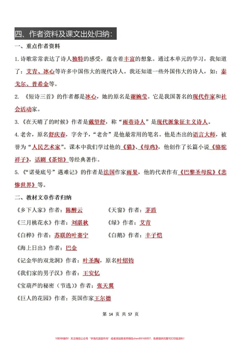 《满满干货！吃透它四年级下册语文期末98➕。满满登登的都是干货，共57页。全都是四年级下册语文期末复习手册#四年级下册语文#四年级下册语文重点考点复习#小学语文#四年级下册语文期末复习#四年级语文下册期末复习-副本》第5页预览