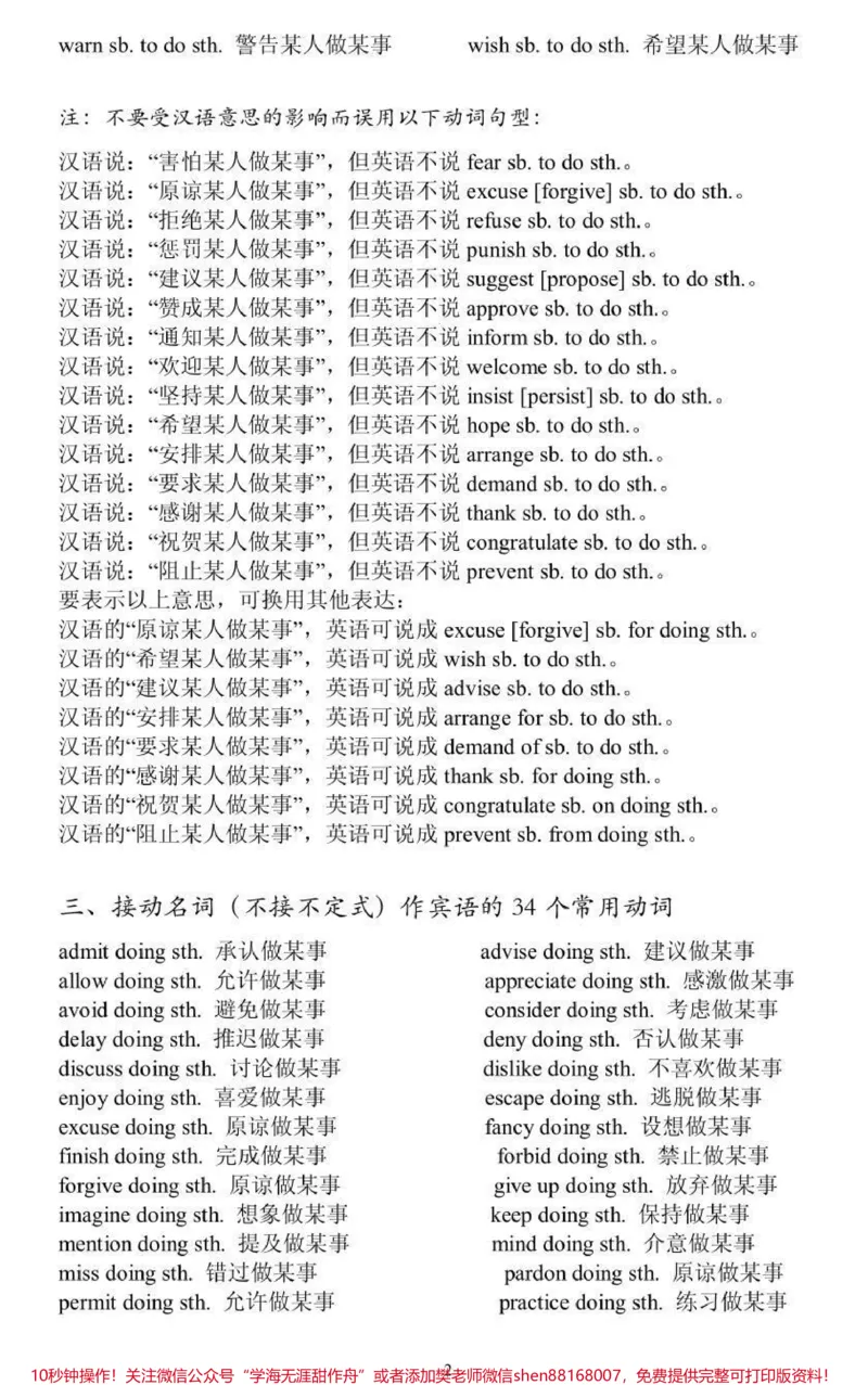 《高中英语词组固定搭配都在这里了，都是常考常用的，刷到这个就代表上天提醒你该背单词了#英语#高中英语#知识点总结#每天学习一点点#图文伙伴计划》第2页预览