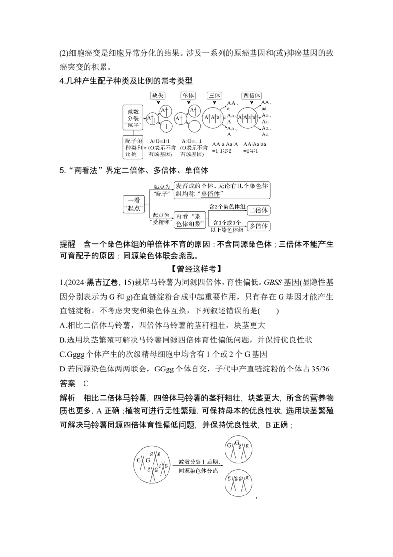 《课时2生物的变异与生物的多样性和适应性是进化的结果_2026版高中《二三轮复习+冲刺复习》_另附1套Word版题库_第一篇　大概念专题突破》第2页预览