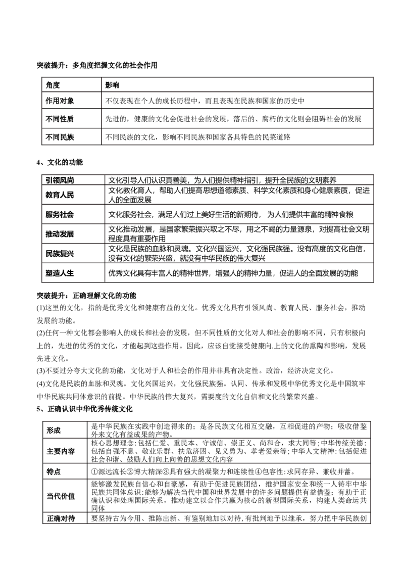 《专题10文化传承与文化创新（讲义）（解析版）_初高中资料库_高中资料库（转存避免链接过期失效）_高中政治》第9页预览