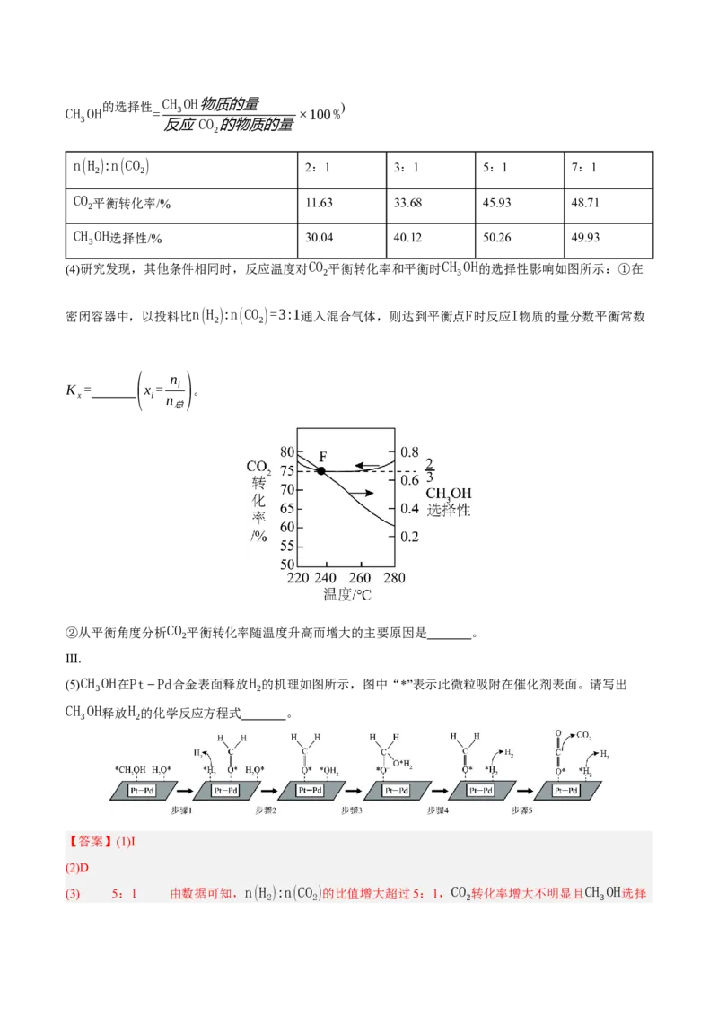 《专题10化学反应原理综合题（教师版）_高考一二三轮复习_化学_2026年-化学高考专项复习_2025年高考化学一模试题分类汇编（四川专用）》第4页预览