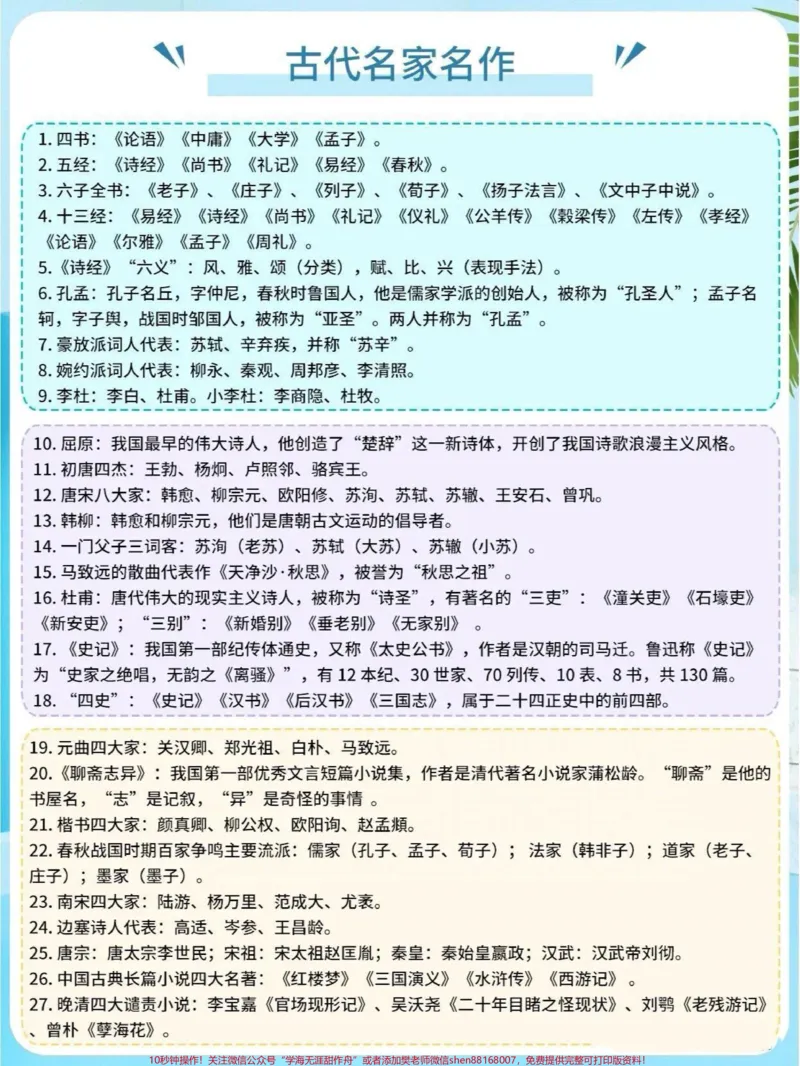 《这些都是语文书里没有,但是经常考到的文学常识#文学常识_最新小学1-9年级各科+幼升小+综合类学习资源汇总包_价值20万元!最新小学1-9年级各科+幼升小+综合类学习资源汇总包》第4页预览