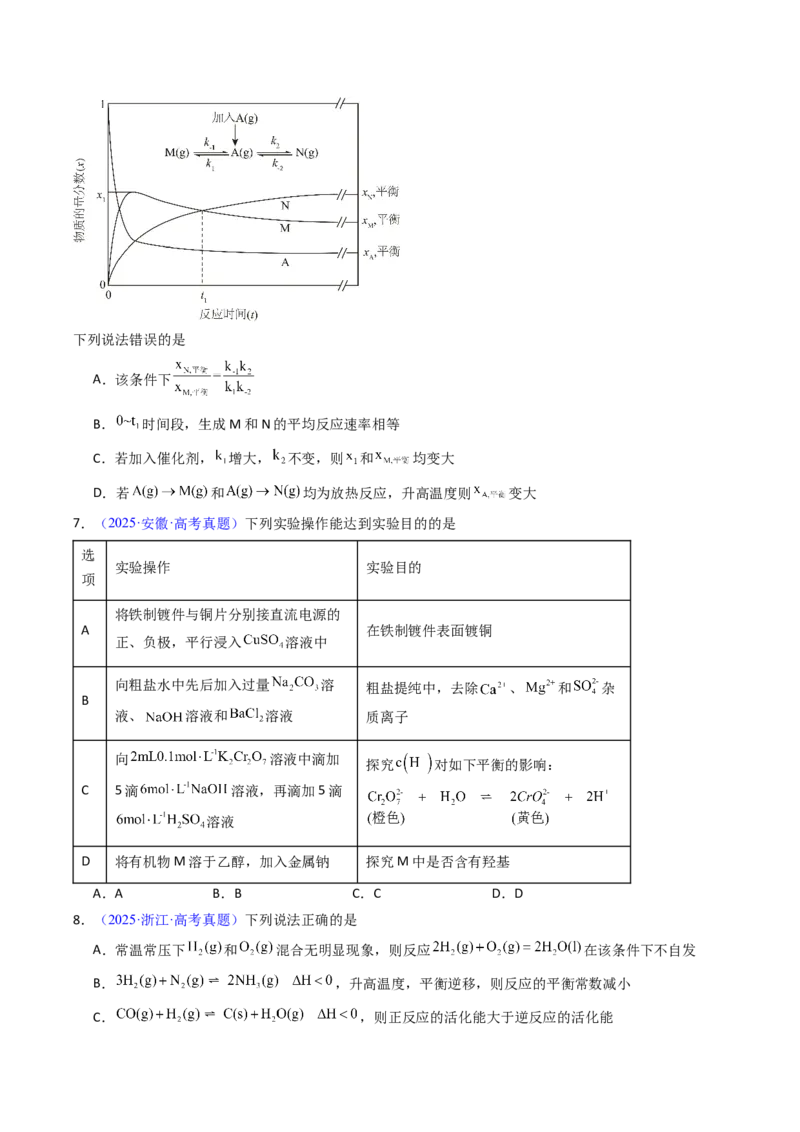 《专题31化学平衡状态化学平衡的移动（学生版）_高考一二三轮复习_化学_2026年-化学高考专项复习_十年（2016-2025）高考化学真题分类汇编（全国通用）-G15》第9页预览