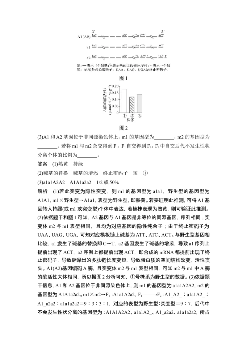《课时突破生物变异类型的实验大题(教师独具)(1)_2026版高中《二三轮复习+冲刺复习》_另附1套Word版题库_第一篇 大概念专题突破》第2页预览