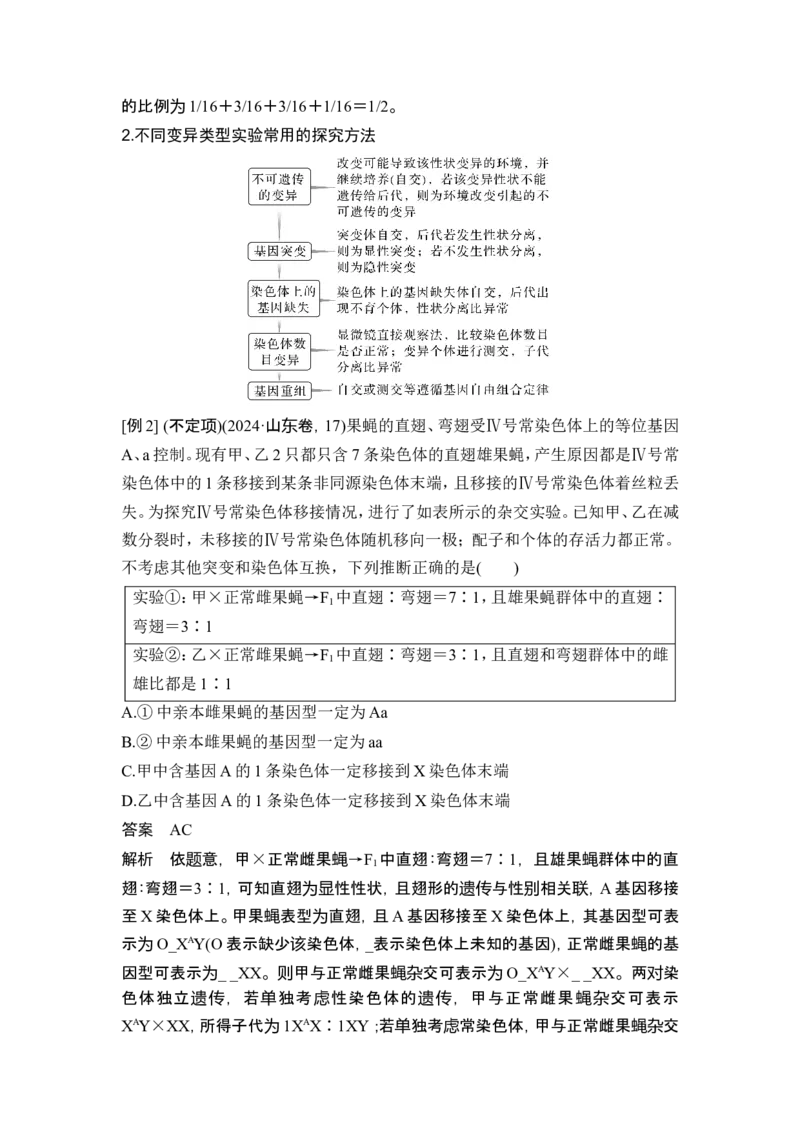《课时突破生物变异类型的实验大题(教师独具)(1)_2026版高中《二三轮复习+冲刺复习》_另附1套Word版题库_第一篇 大概念专题突破》第3页预览
