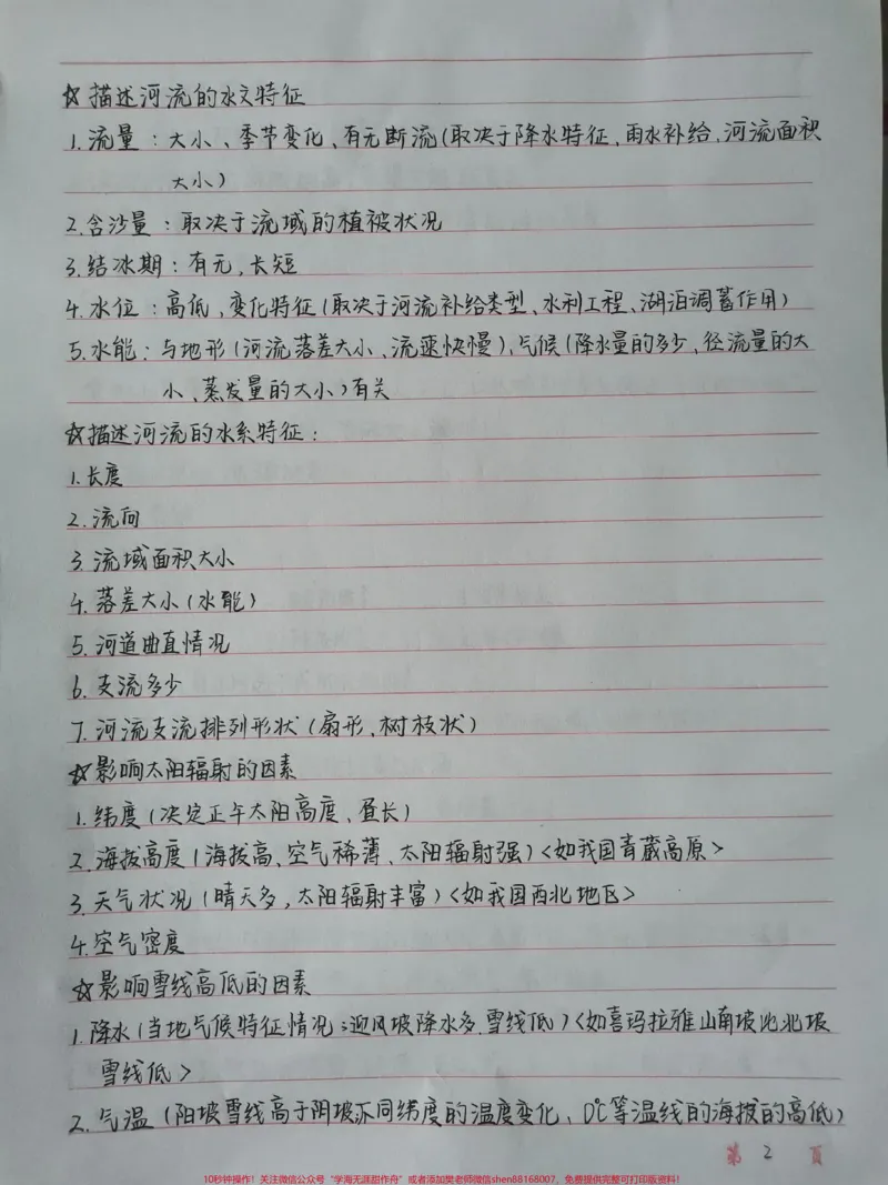 《假期把这个背熟，考试直接套用！艾特朋友一起努力#每天学习一点点#知识点总结#手写笔记#图文伙伴计划#加油考试人_最新小学1-9年级各科+幼升小+综合类学习资源汇总包》第2页预览