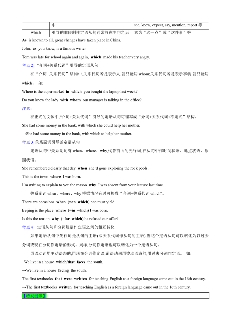 《08定语从句考查要点及应对策略(原卷版)_英语(2)_一轮复习_2024年_2024高考英语一轮复习小题大题微技能精析精练(新高考版)_资料》第2页预览