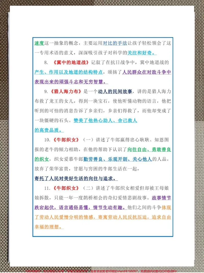 《小学五年级上册语文课文中心思想。整理了一份小学五年级上册语文中心思想资料,有完整电子版,需要的家长可以给孩子准备一份。#暑假预习#学霸秘籍#知识点总结#电子版可打印#五年级上册语文》第2页预览