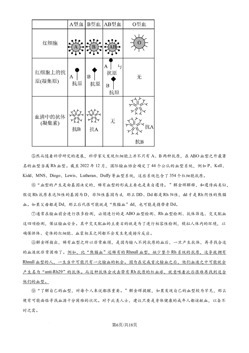 《精品解析：上海民办位育中学2025-2026学年八年级上学期第一次月考语文试题（解析版）_2026秋初中教辅合集_2027学科网&_2025-2026学年上海•月考试卷汇编789》第6页预览