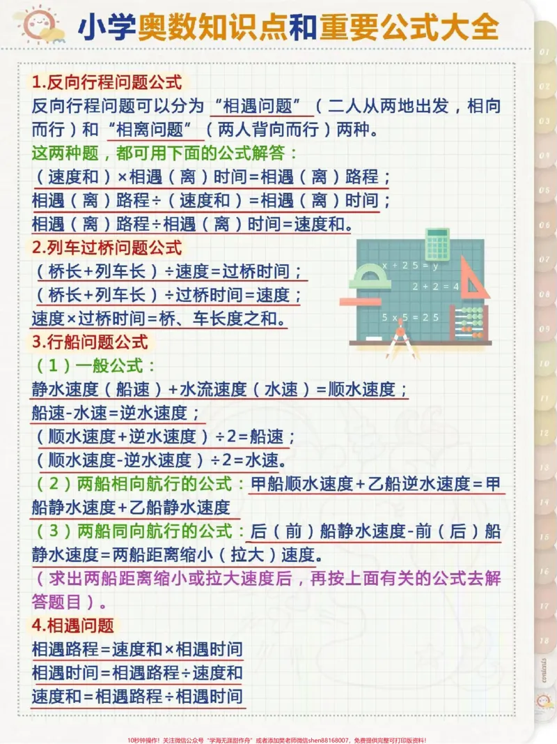 《小学奥数公式大全,在学奥数的可以给孩子看看#小学数学#奥数_最新小学1-9年级各科+幼升小+综合类学习资源汇总包_价值20万元!最新小学1-9年级各科+幼升小+综合类学习资源汇总包》第1页预览