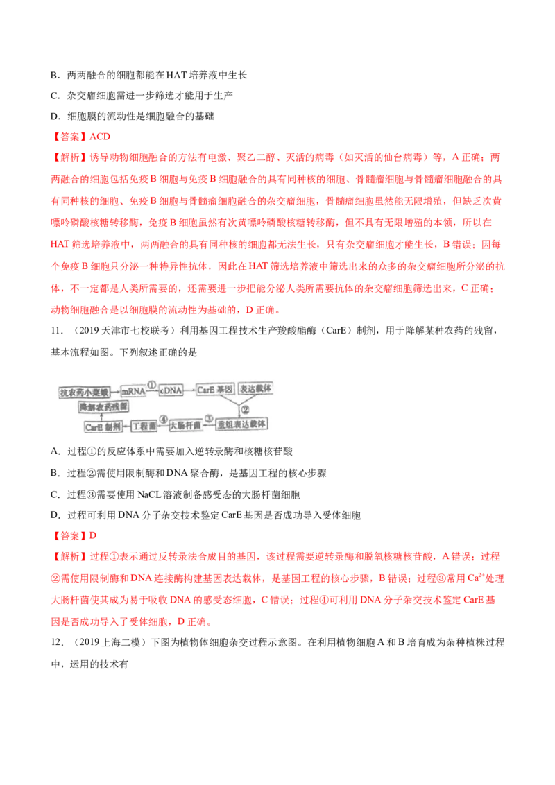 《专题14生物技术与工程-十年（2013-2022）高考生物真题分项汇编（全国通用）（解析版）_初高中资料库_高中资料库（转存避免链接过期失效）_高中生物》第8页预览