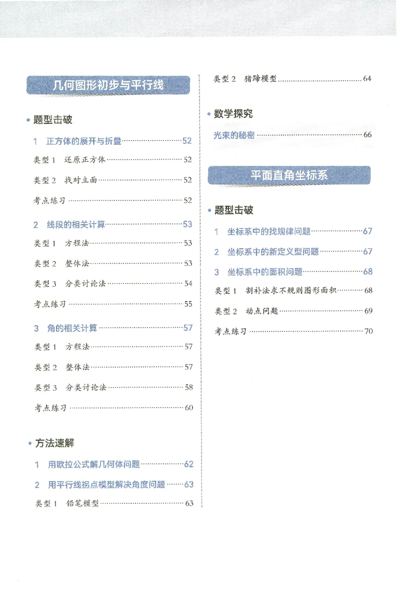 《韦东奕初中数学解题能力提升训练七年级精讲手册_77页_2026秋初中教辅合集_2027《韦东奕•初中数学解题能力提升训练》7年级》第6页预览